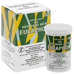 Viên uống giảm ho Eucaphor Trường Thọ (Lọ 40 viên) Hỗ trợ thanh họng, làm ấm đường hô hấp, giảm ho khan, ho có đờm, ho do thay đổi thời tiết