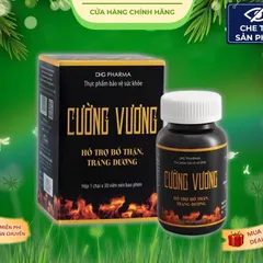 Cường Vương - Viên uống bổ thận, tráng dương, tăng cường sinh lý nam- DHG Pharma- Lọ 30 viên