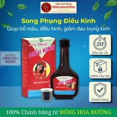 SONG PHỤNG ĐIỀU KINH BÌNH ĐÔNG (chai 280ml) - Giúp điều hòa kinh nguyệt, bổ huyết, da hồng hào; Phụ nữ bế kinh, trễ kinh