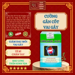 CƯỜNG GÂN CỐT VAI GÁY KINGPHAR (hộp 40 viên) - Giúp giảm đau mỏi vai gáy, tê bì chân tay, đau lưng thần kinh tọa