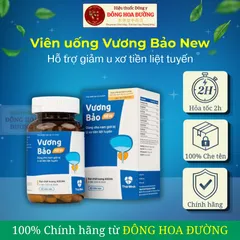 Viên uống Vương Bảo (Chai 80 viên) Hỗ trợ sức khỏe tiền liệt tuyến, hỗ trợ giảm rối loạn tiểu tiện, hỗ trợ tiểu đêm