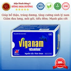 VIGANAM TÂM BÌNH (hộp 60 viên) - Giúp bổ thận, tráng dương, tăng cường sinh lý nam, mạnh gân cốt - ĐÔNG HOA ĐƯỜNG