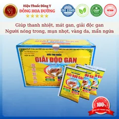NGUYÊN HỘP 60 GÓI GIẢI ĐỘC GAN ĐỨC THỌ XUÂN (120 viên/gói) - Giúp thanh nhiệt, giải độc gan; Người nóng trong, mụn nhọt