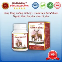 GOLD SÂM NHUNG BỔ THẬN TW3 (hộp 30 viên) - Giúp tăng cường sinh lý nam; Giảm tiểu đêm, tiểu nhiều; Người sinh lý yếu