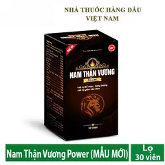 NAM THẬN VƯƠNG Power (Mẫu Mới) - Hỗ trợ bổ thận, tráng dương, giảm tiểu đêm (Hộp 30 viên)