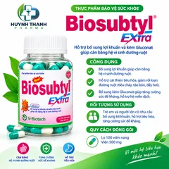 Viên Uống Bổ Sung Men Lợi Khuẩn Biosubtyl EXTRA - Chai 100 Viên