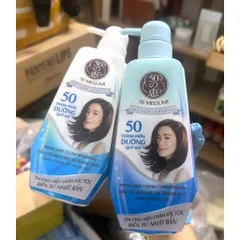 [ combo gội + xả 400ml * 2 chai EPX 05.2027 ] Dầu gội ngăn rụng tóc, sạch sâu và thanh mát - 50 Megumi Fresh And Clean