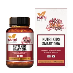Viên DHA Tảo Biển Nutri Kids Smart DHA (30 Viên) - Bổ Sung Đầu Óc, Hỗ Trợ Phát Triển Thị Lực Cho Trẻ Nhỏ, Không Tanh, Thuần Chay