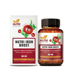 Viên Sắt Hữu Cơ Nutri Iron Boost 30 Viên - Tăng Cường Hấp Thụ Sắt, Bổ Sung Acid Folic và Vitamin C, Hỗ Trợ Phụ Nữ Có Thai