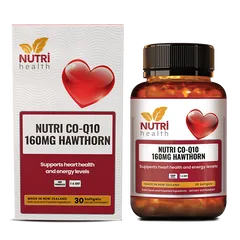 Viên Uống Bổ Tim New Zealand Nutri CO-Q10 160mg - Hỗ Trợ Sức Khỏe Tim Mạch, 30 Viên, Hàm lượng CoQ10 160mg cao, Giúp Cải Thiện Trao Đổi Chất