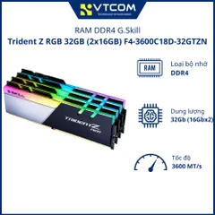 Ram PC G.Skill Trident Z RGB / Neo RGB 32GB (16GBx2) DDR4 Bus 3600MHz - Bảo hành 36 tháng