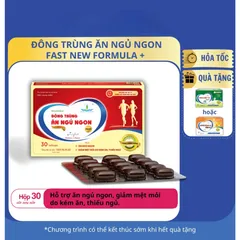 Viên Đông Trùng Ăn Ngủ Ngon New Formula Fast Tâm Dược Hỗ Trợ Người Mất Ngủ, Kén Ăn, Suy Nhược Cơ Thể