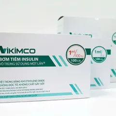 Hộp 100 Cây Bơm Tiêm Insulin U-100 VIKIMCO 1ml Kim 30Gx1/2 Chất Lượng cao