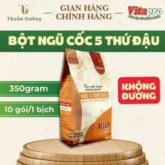 Bột Ngũ Cốc 5 Thứ Đậu Vitapro - Không Đường - 350 Gram - 1 Bịch 10 Gói - Chính Hãng