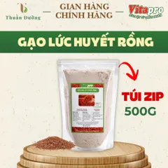 Bột Gạo Lức Huyết Rồng Vitapro 500G - Không Đường - Dạng Túi Zip