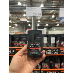 Viên Dầu Nhuyễn Thể Tôm Sports Research Krill Oil + Astanxxanthin 1000mg 90v Của Mỹ