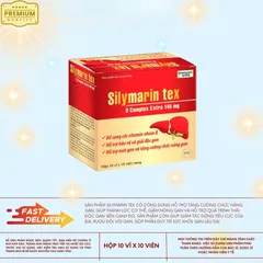 (CTy NK) Viên Uống Bổ Gan Silymarin Tex Hộp 100 Viên – Hỗ Trợ Chức Năng Gan, Bổ Sung Vitamin B