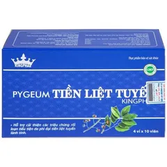 (CTy NK) Viên uống hỗ trợ cho người phì đại tiền liệt tuyến Pygeum Tiền Liệt Tuyến Kingphar (4 vỉ x 10 viên)