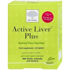 (CTy NK) Viên uống hỗ trợ giải độc gan, tăng cường chức năng gan Active Liver Plus New Nordic (2 vỉ x 15 viên)