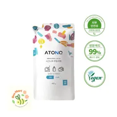Túi refill Nước Nước Rửa Bình, Rau Củ Quả Và Chén Bát Thuần Chay Đậm Đặc Atono2 Cho Bé sơ sinh
