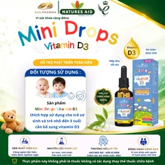 Vitamin D3 Mini Drops Nature Aid UK lọ 50ml