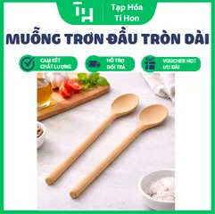 Muỗng Trơn Đầu Tròn Dài, Phù hợp để múc gia vị, cà phê, trà hoặc dùng trong các bữa ăn hàng ngày (TH725)
