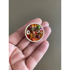 tô bún mắm mini bằng đất sét