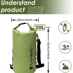Balo dã ngoại giữ nhiệt hãng Lanedo GAELEN (Amazon Mỹ), siêu chống nước, cắm trại, câu cá, đi biển (P132634)