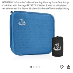 Nệm ngồi tự bơm hơi DEERFAMY ( Amazon Mỹ ) - 00501BL (P127331)