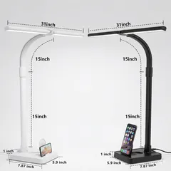 Đèn đọc sách TD01, đèn bàn hai đầu  ( Hàng Amazon ) (P125680)