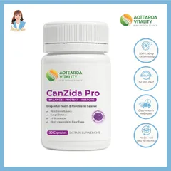 Viên uống men vi sinh giảm nấm candida, nấm ngứa vùng kín New Zealand Aotearoa Vitality CanZida Pro 30 viên