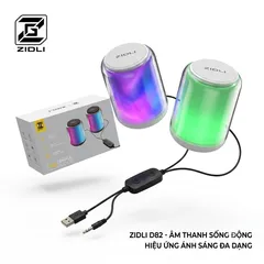 Cặp Loa Bluetooth Zidli D82 – Âm Thanh Đỉnh Cao, Ánh Sáng Rực Rỡ (P108433)