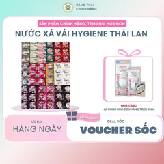 Nước xả vải hygiene Thái Lan 24 gói Làm Sạch