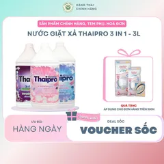 [Chuẩn Thái] Nước giặt xả cao cấp Thaipro 3000ml xanh, hồng, tím