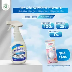 Tẩy cặn canxi HT WHITE trên Inox, nhựa, gạch men 500ml siêu sạch