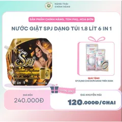 NƯỚC GIẶT SPJ TÚI 1.8L  -giúp làm mềm, tơi xốp sợi vải, chăm sóc và lưu hương giúp quần áo luôn ngát hương thơm.