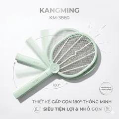 Vợt muỗi KM-3860 hãng KANGMING - thiết kế xoay (P14182)