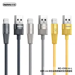 Cáp sạc Usb-Lighting bọc dù Remax RC-C102 A-L 1.2M 2.4A (P134997)
