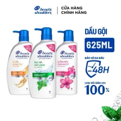 [LS] Dầu Gội Sạch Gàu HEAD&SHOULDERS Bạc Hà/Giảm Ngứa Da Đầu/Suôn Mềm/Hương Chanh/Sạch Sâu/Làm Sạch Vi Khuẩn Chai 625ML