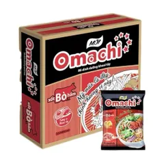 Mì Omachi khoai tây cao cấp nhiều hương vị Bò hầm