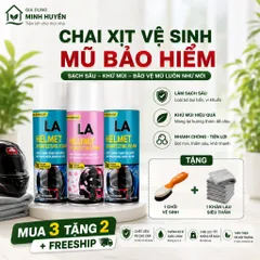 [Combo 3] Xịt Vệ Sinh Mũ Nón Bảo Hiểm LA Chai Xịt Vệ Sinh Bọt Tuyết Khử Trùng Diệt Khuẩn Làm Sạch Mũ