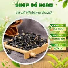 Hắc Kỷ Tử, Kỳ Tử Tím Đen Sấy Khô Quả To Dưỡng Nhan Sáng Mắt Đẹp Da Chống Lão Hóa Tốt Cho Tim Mạch