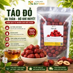 Táo Đỏ Tân Cương thượng hạng size 18-20 trà táo đỏ bổ khí huyết, tăng cường sức đề kháng, hỗ trợ tiêu hóa, ngủ ngon