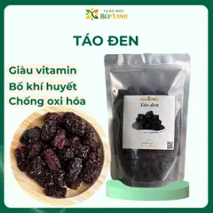 Táo đen, táo tàu đen 1kg sấy tự nhiên bổ khí huyết tăng sức đề kháng, tốt cho tim mạch giàu vitamin Thảo Mộc Búp Xanh