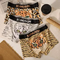 Quần sịp nam họa tiết hổ vằn, báo đốm dũng mãnh thoáng mát. Quần sịp đùi boxer nam họa hổ, báo tiết dễ thương.