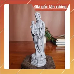 Tượng Thánh Cả Giuse 15cm Chất liệu Bột Đá composite. Tượng Chúa, tượng công giáo
