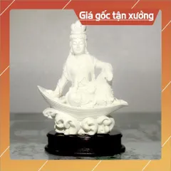 Tượng ngài Quan Thế Âm Bồ Tát ngồi thuyền cao 10cm-Nhiều mẫu