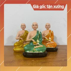 Tôn Tượng Thánh Tăng Sivali Ngồi 21cm Nhiều Màu Nhựa Composite NHIỀU MẦU