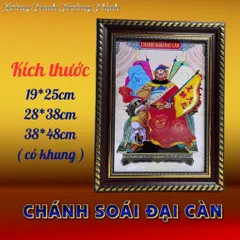 Khung Tranh CHÁNH SOÁI ĐẠI CÀN - có khung  có hoả tốc