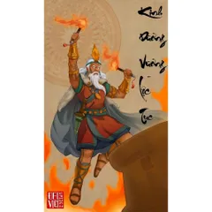 GIEO DUYÊN,  Tranh KINH DƯƠNG VƯƠNG ( Tặng ) size 25cmx  35cm 6K PHÍ SÀN